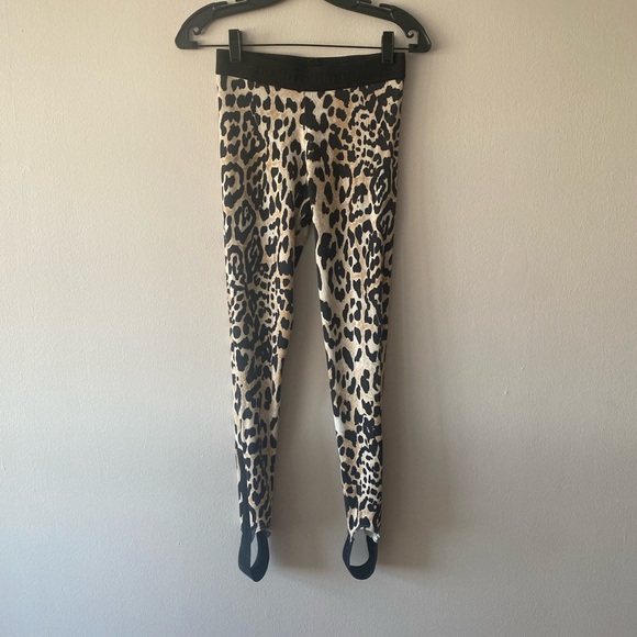 Paco Rabanne Leopard Print Leggings - Picture 1 of 8